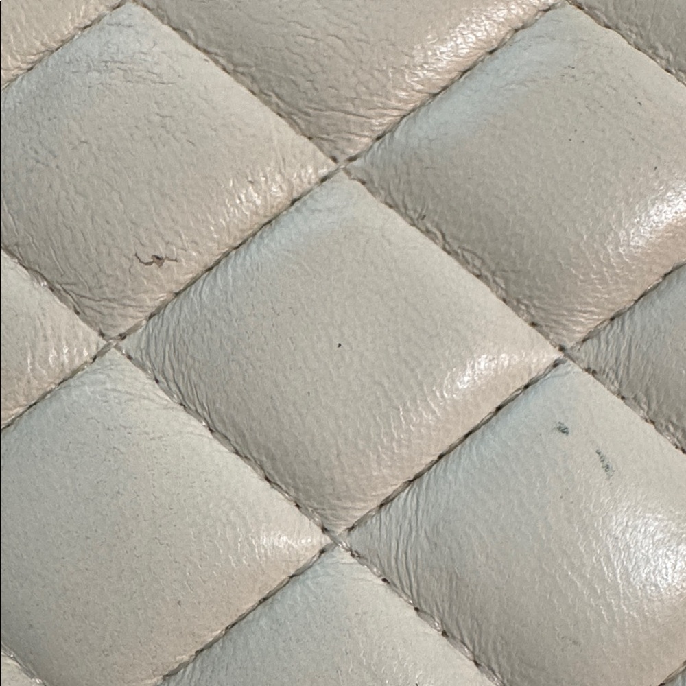 CHANEL Quilted Off White & Black Cambon Wallet with Chain - Picture 12 of 14